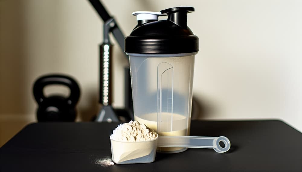 Protein Powder and Shaker Bottle