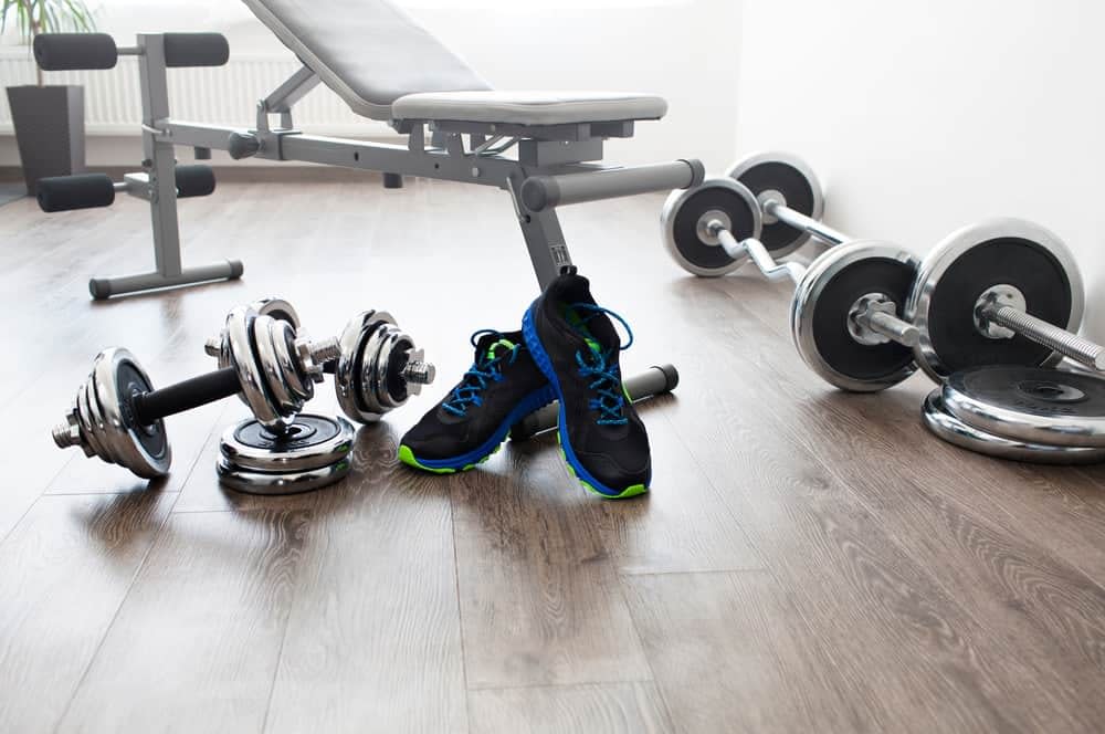 Adjustable Weights and Gym Footwear