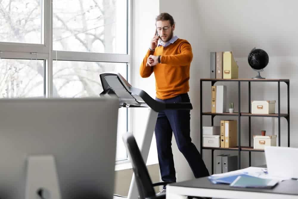 Multitasking with a Desk Treadmill