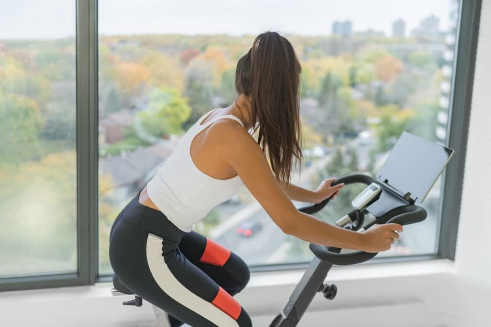 Exercise Bike with Outdoor View